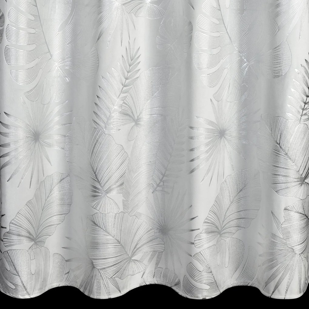 EUROFIRANY ZATEMŇOVACÍ ZÁVES NA KRÚŽKOCH ZARIA 140X250 CM LISTY