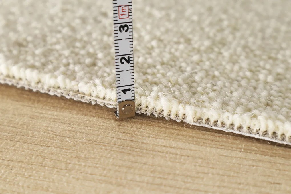 Avanti, Metrážny koberec Dublin 202 biely, na mieru, šíře 4m,5m, biela, ab (mriežka), detská izba