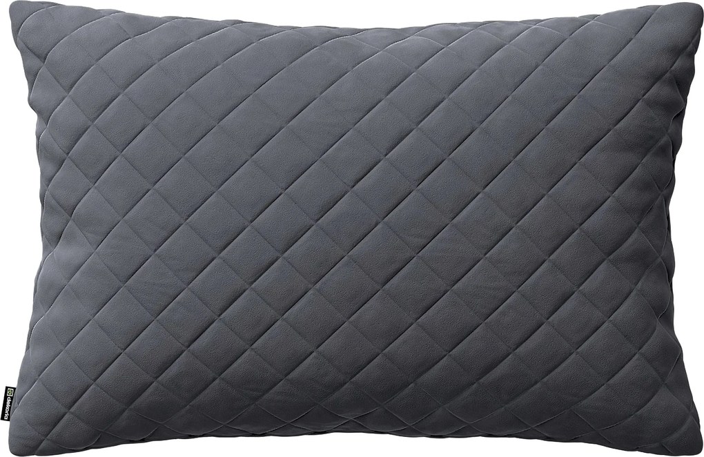 Obliečka Kinga pikovaná 60 x 40 cm farba produktu sivá látka lesklá, zamatová