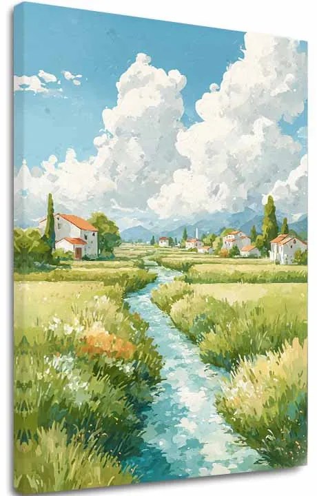 Obraz na plátne Letná Lúka - Krajinný Motív