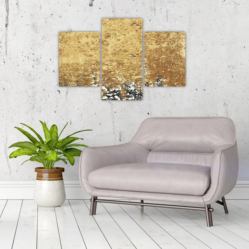 Obraz - Zlatá štruktúra N⁰3 (90x60 cm)