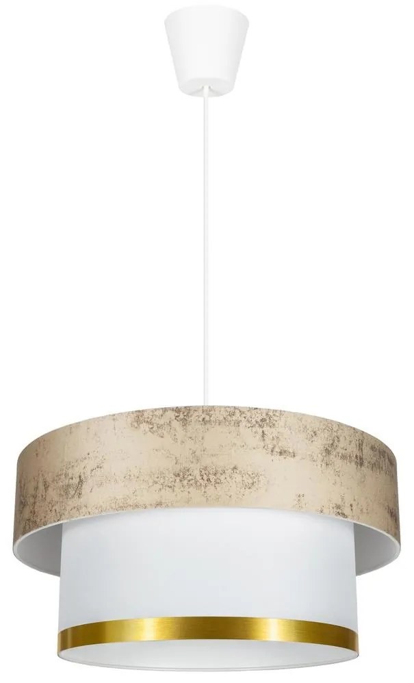 Luster na lanku RESSA 1xE27/60W/230V zlatá