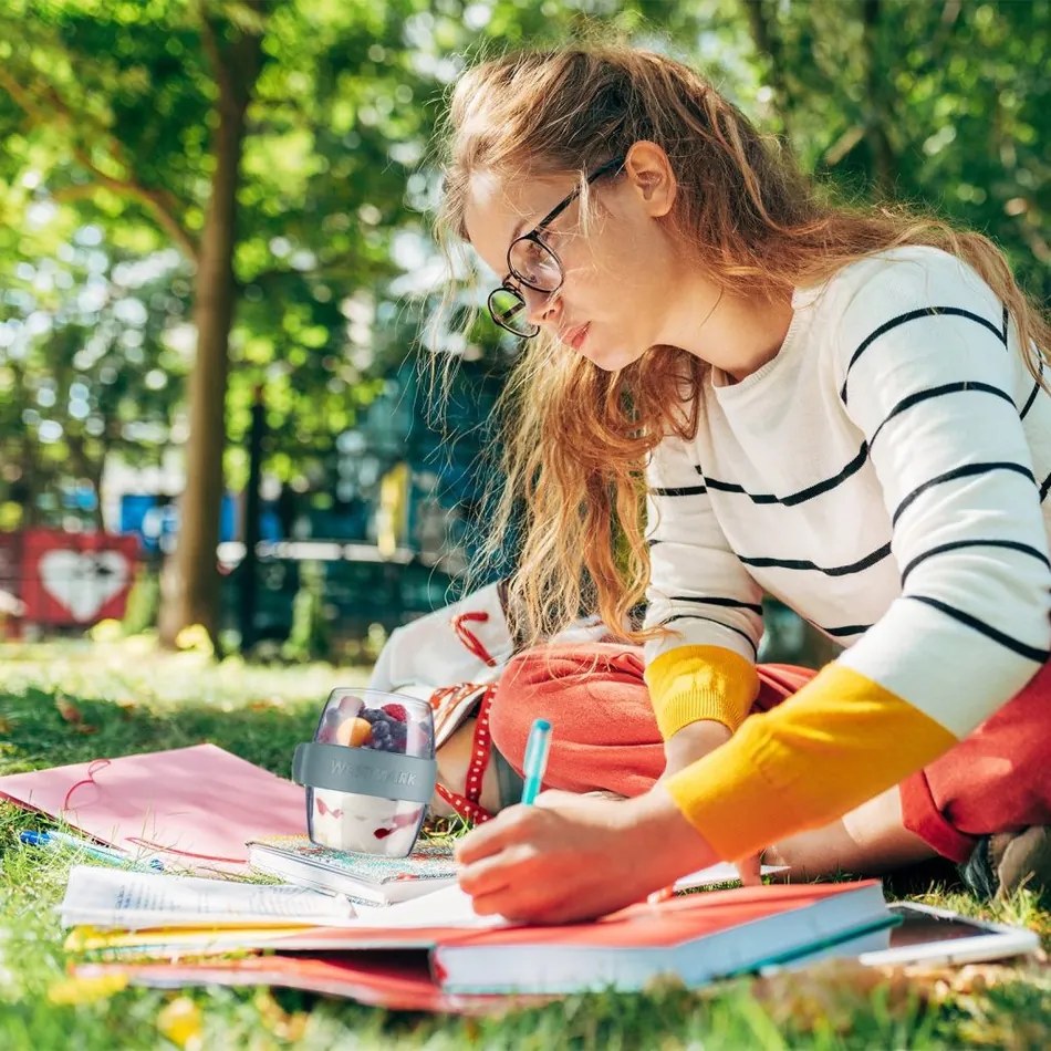 Westmark Dvojdielna dóza na desiatu MAXI, 700 ml, modrá, L