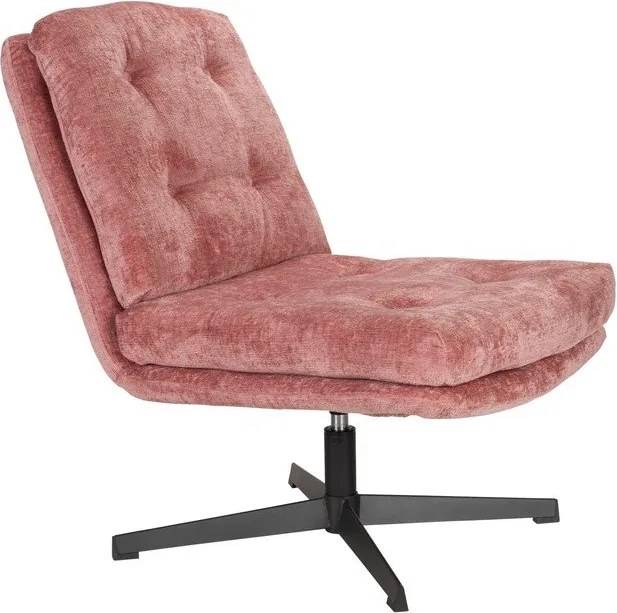 Ružové otočné kreslo Kai – White Label