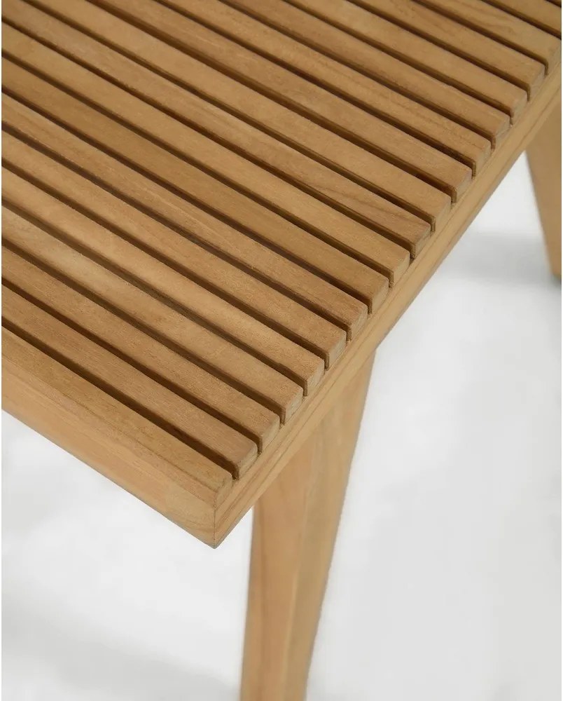 Stolička z teakového dreva v prírodnej farbe Vicentina – Kave Home