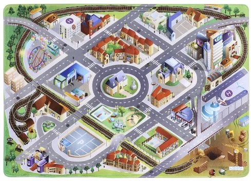 Koberce Breno Kusový koberec Ultra Soft Letisko, viacfarebná,130 x 180 cm