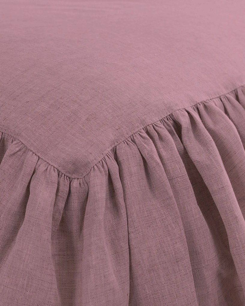 Prehoz Linen Frilly 160 x 210 cm ružový