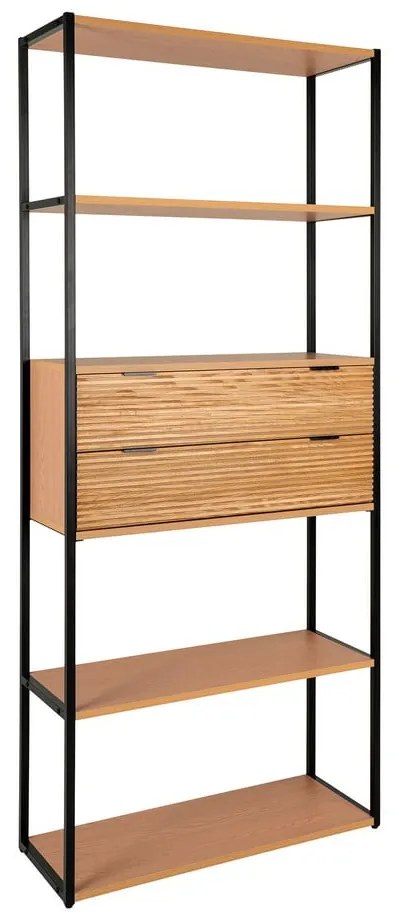 Knižnica v dekore jaseňa v prírodnej farbe 84,5x200 cm Minato – House Nordic