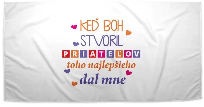 Sablio Uterák Keď Boh stvoril priateľa - 50x100 cm