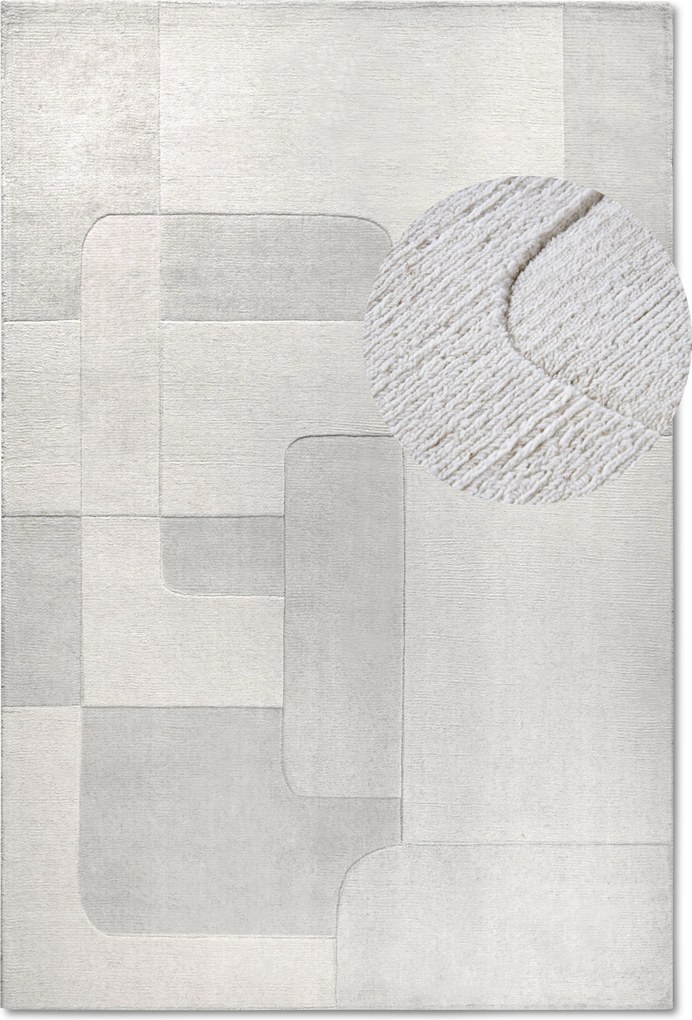 Kusový koberec Villeroy & Boch 106168 Cream, 80x150, biela, obývacia izba, Villeroy & Boch