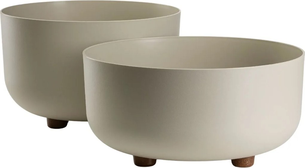 PLASTOVÝ KVETINÁČ TERRA 30X14,5 CM BÉŽOVÁ