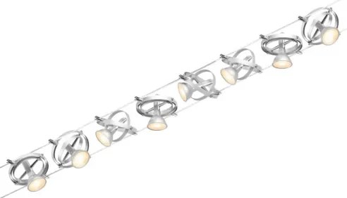 Paulmann 94490 - SADA 8xGU5,3/7,5W Bodové svietidlo CARDAN 230V matný chróm