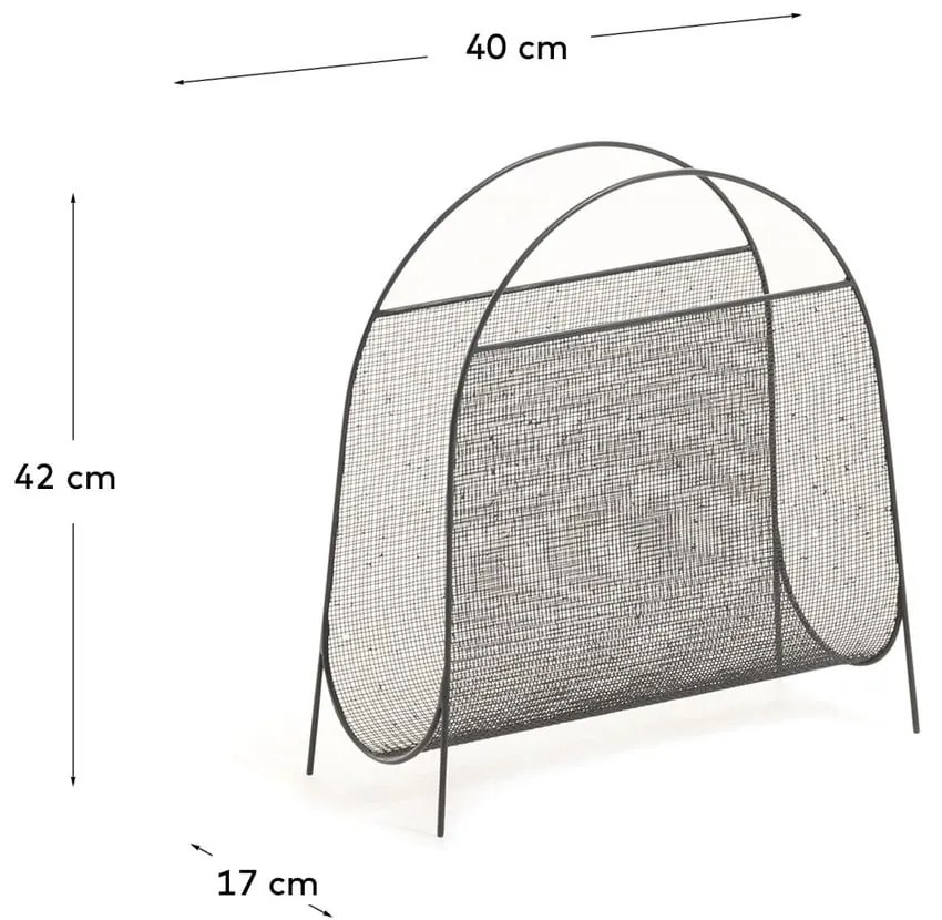 Kovový stojan na časopisy Aviva – Kave Home