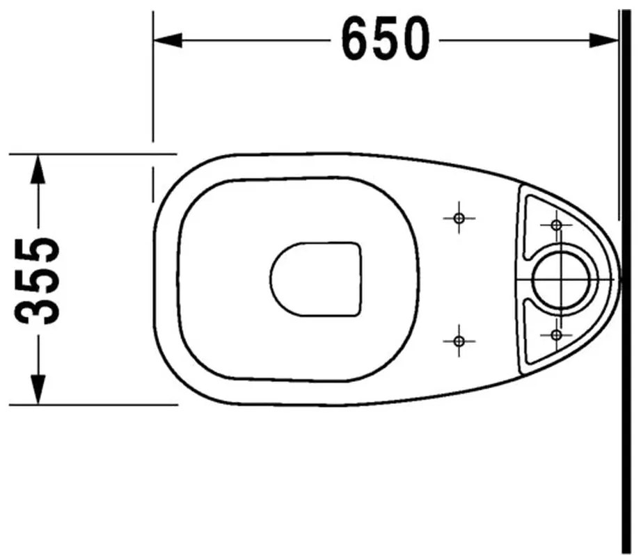 Duravit D-Code - WC kombi misa, spodný odpad, biela 21110100002