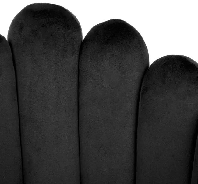 Jedálenská stolička LANA zamatová čierna ALL 850047