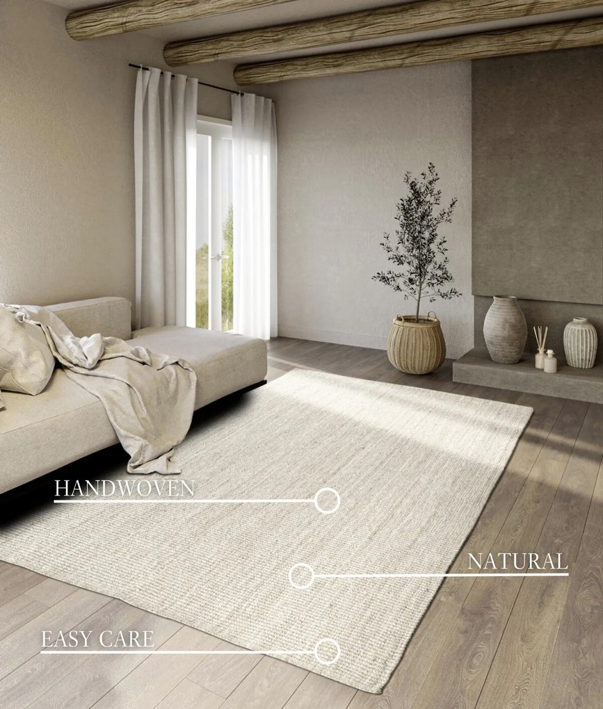 Villeroy & Boch Kusový koberec 106326 Pure White, 160x230, biela, chodba / predsieň