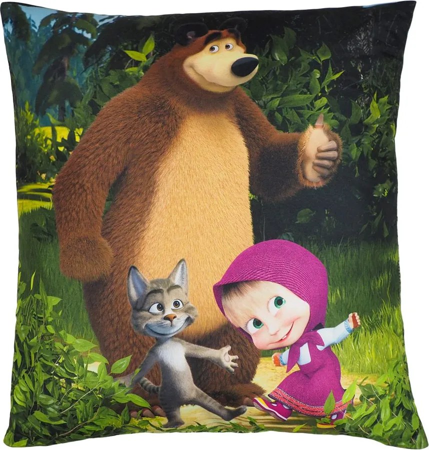 Jerry Fabrics Detský vankúšik s potlačou - Bluey - rodina | 40 x 40 cm