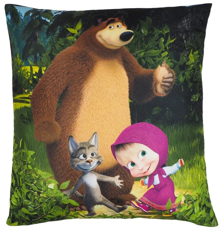 Jerry Fabrics Detský vankúšik s potlačou - Lilo a Stitch - fialová | 40 x 40 cm