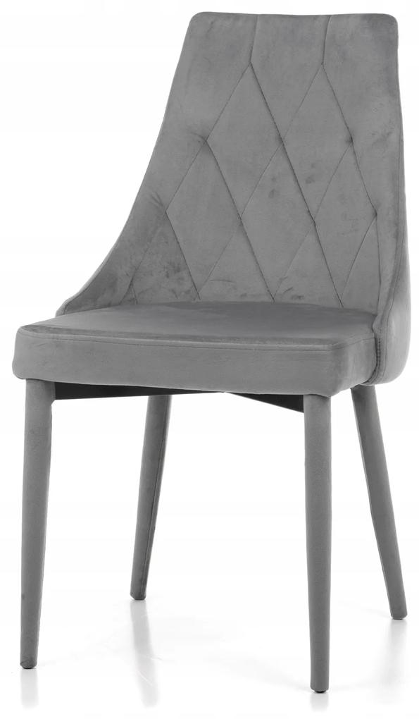 PROXIMA.store - Celočalúnená jedálenská stolička VOLTURNO Farba: sivá