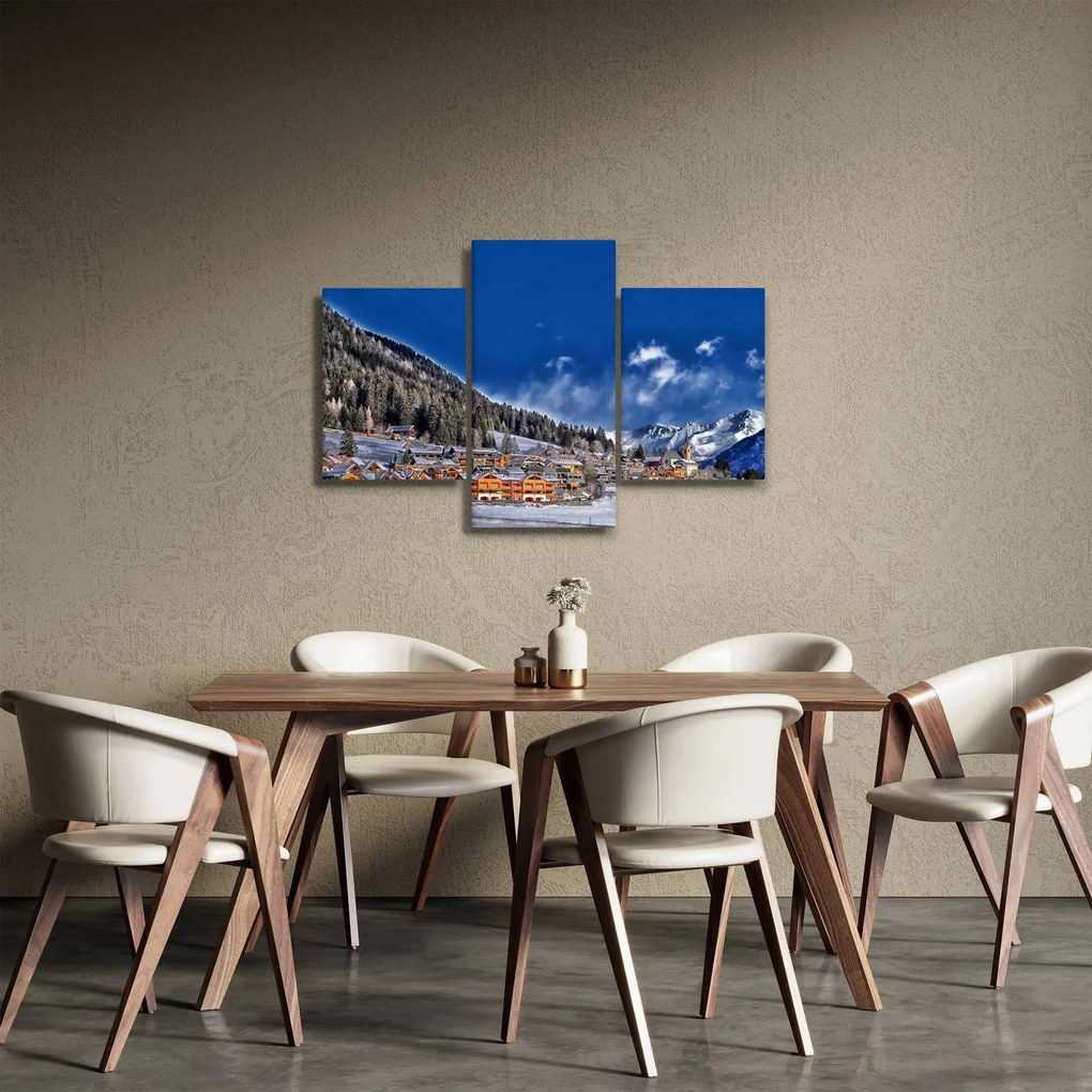 Obraz - Horské mestečko (90x60 cm)