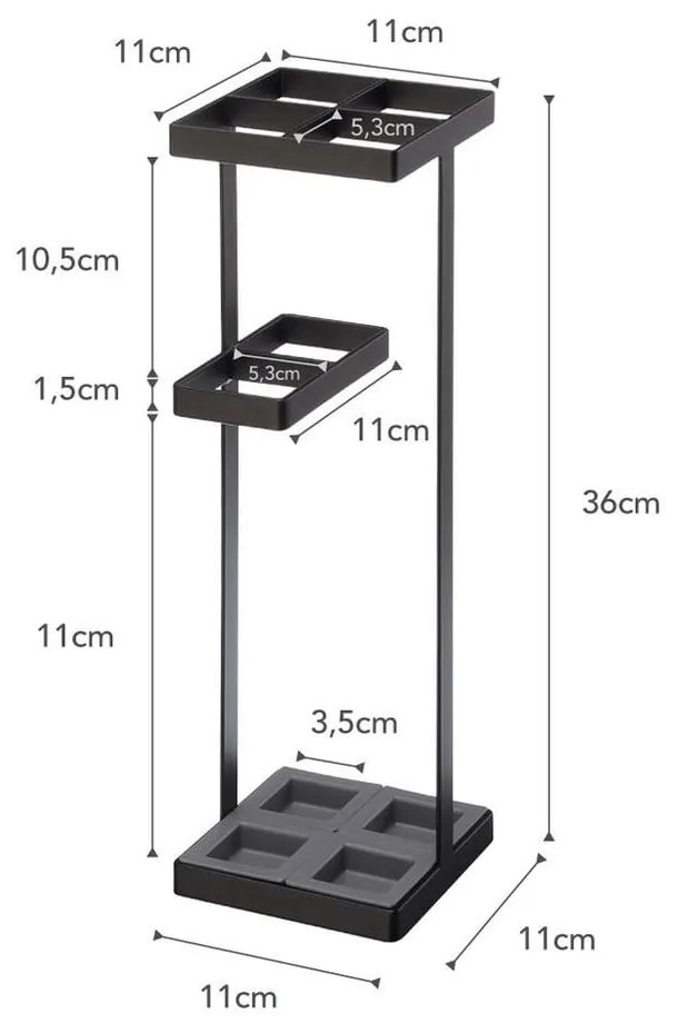Čierny stojan na dáždniky YAMAZAKI Tower