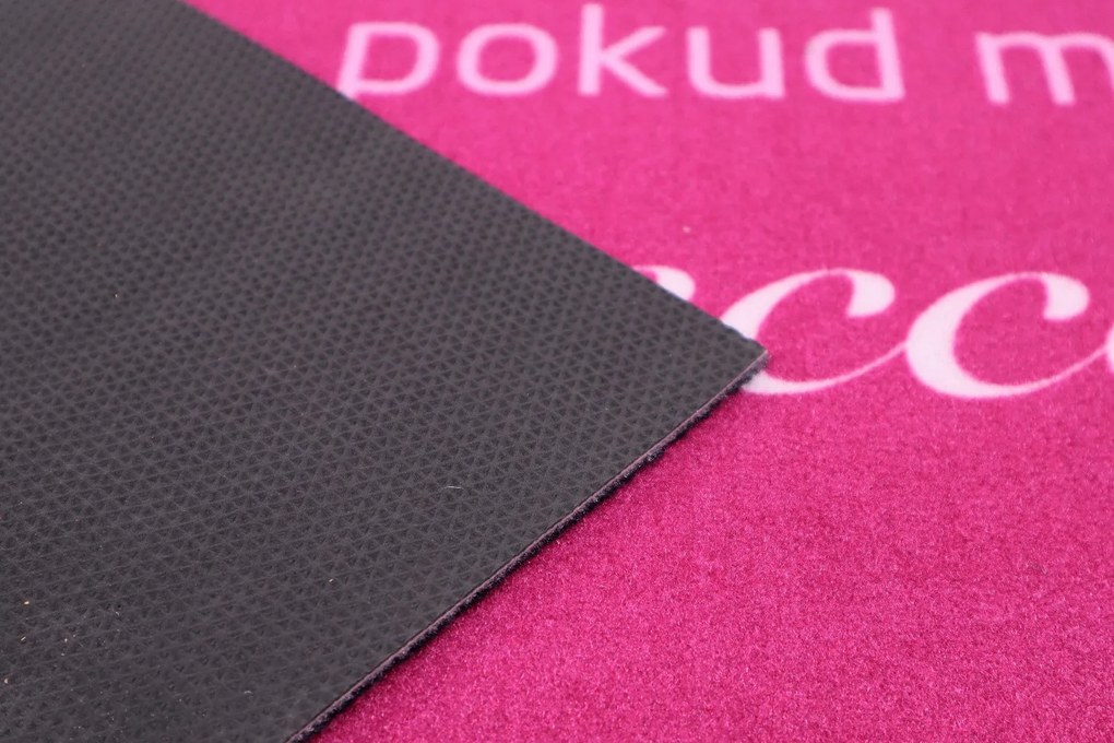 Rohožka Vstup pokiaľ máš Prosecco 40x60 cm, 40x60, ružová, Mercury Flooring