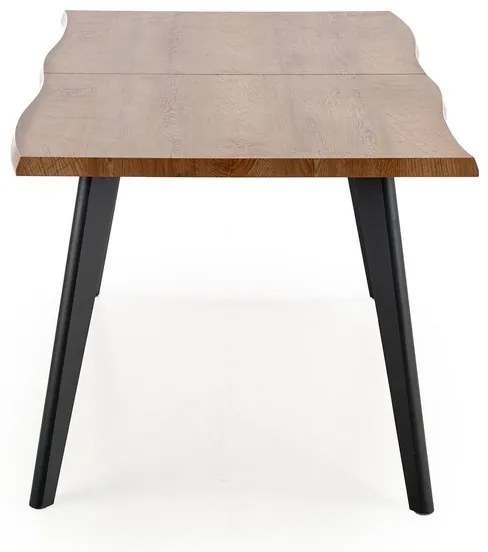 Jedálenský stôl Dickson 120 cm, prírodné drevo / čierna