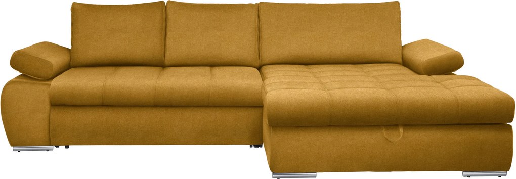 XXXLutz ROHOVÁ SEDAČKA, textil, žltá Carryhome - Sedačky - 002300011408