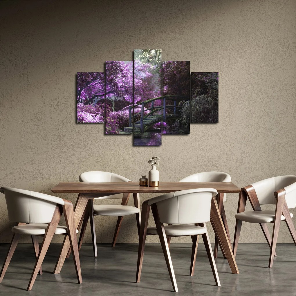 Obraz - fialové stromy (150x105 cm)