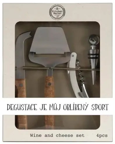 Bohemia Gifts Darčeková súprava na krájanie syra - Oblíbený sport