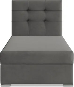 Čalúnená posteľ ELDA Velvet 90×200 cm sivá