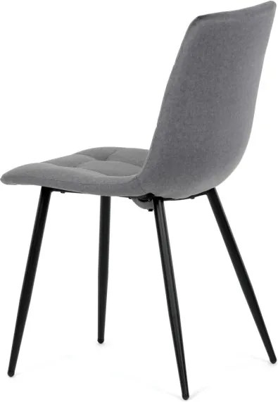 Jedálenská stolička zamatová, sivá DCL-X7015 GREY2
