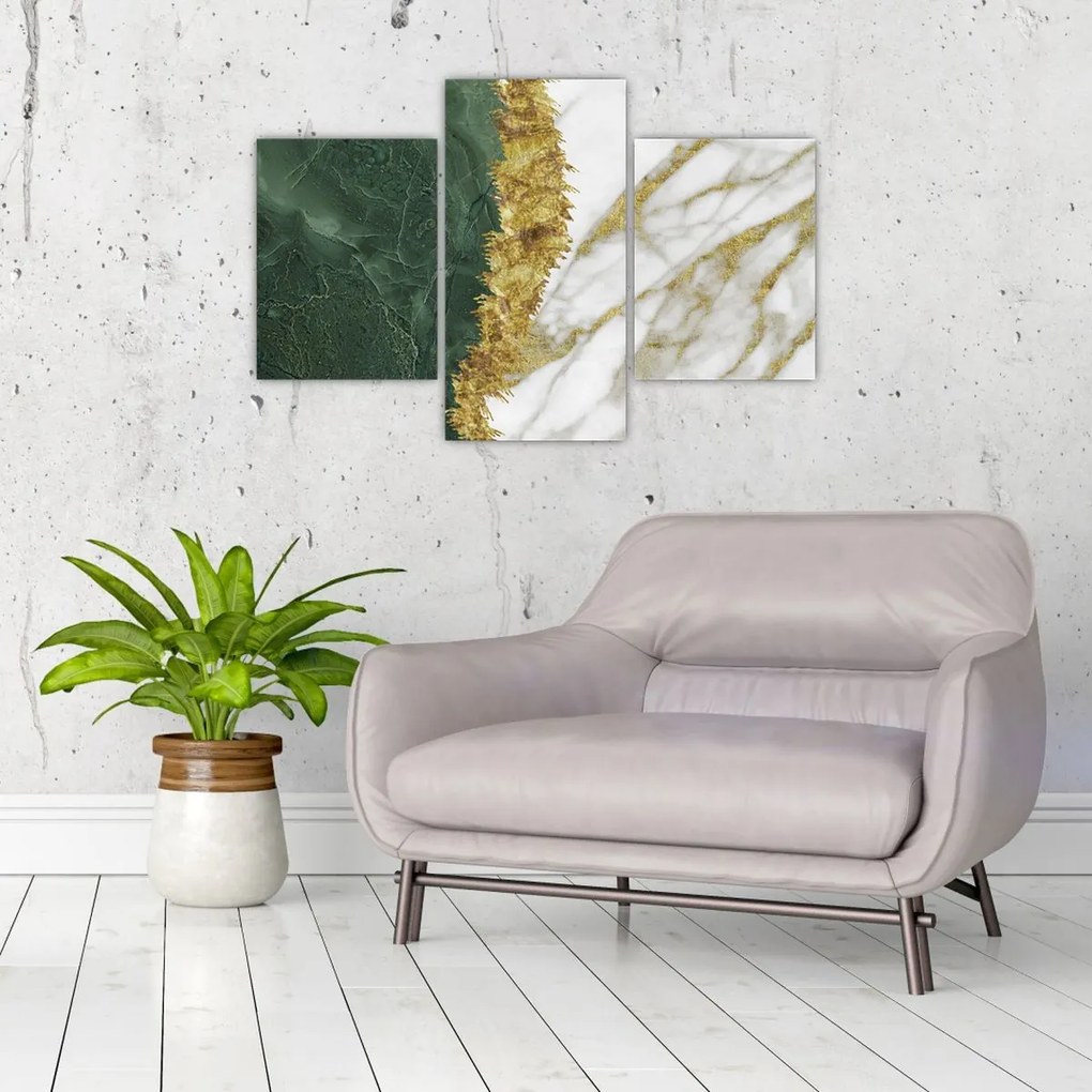 Obraz - Zelený mramor N⁰1 (90x60 cm)