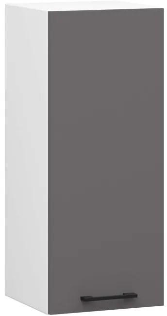 Horná kuchynská skrinka OLIWIA W30 H720 biela / grafitová / sivá
