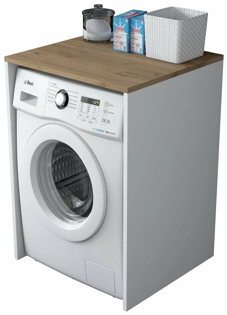 Skriňa nad práčku Duma White and Walnut