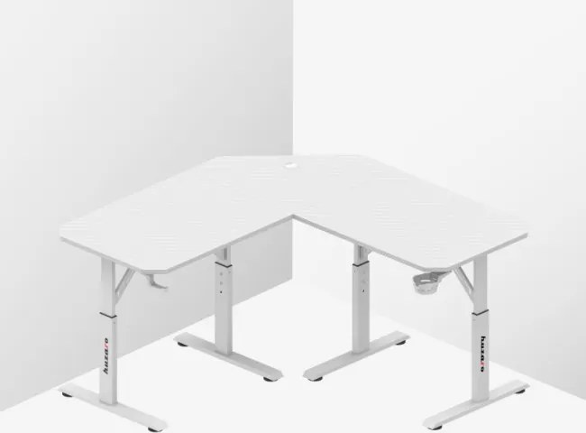 Herný rohový stôl Hero 7.3 biely