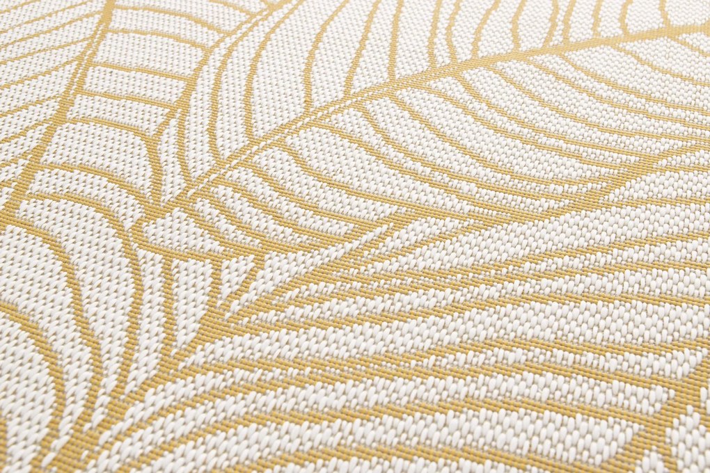 TRHÁK: Kusový koberec RE_FRESH 37515-067 – na von aj na doma, 80x150, žltá, chodba / predsieň, Balta