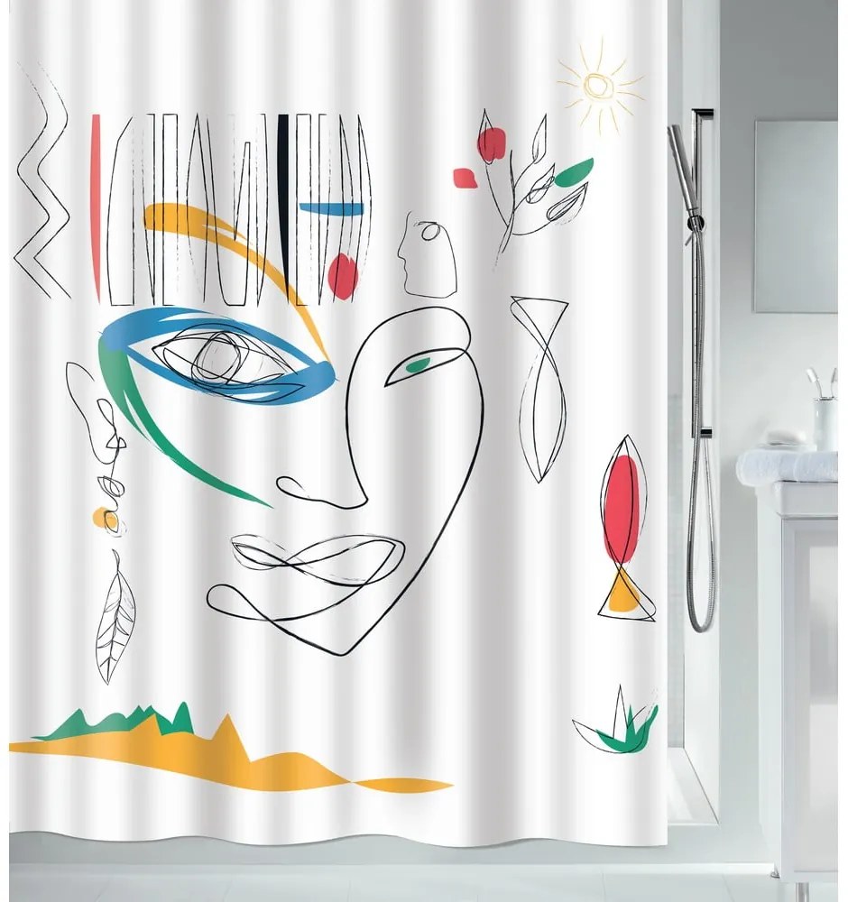 Sprchový záves 180x200 cm Faces – Spirella