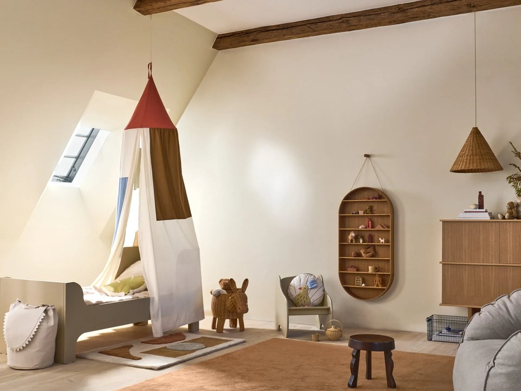 Ferm Living Úložný ratanový kôš Donkey Braided Natural