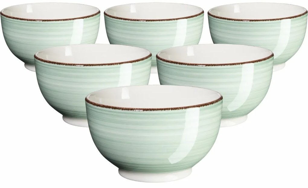 Mäser Súprava 6 misiek Bel Tempo 14 cm, zelená