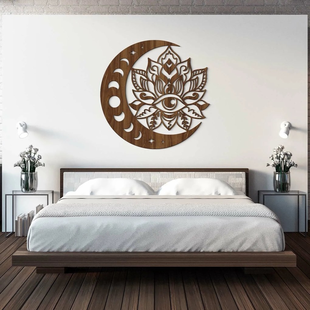 DUBLEZ | Originálny drevený obraz - Mesačné oko