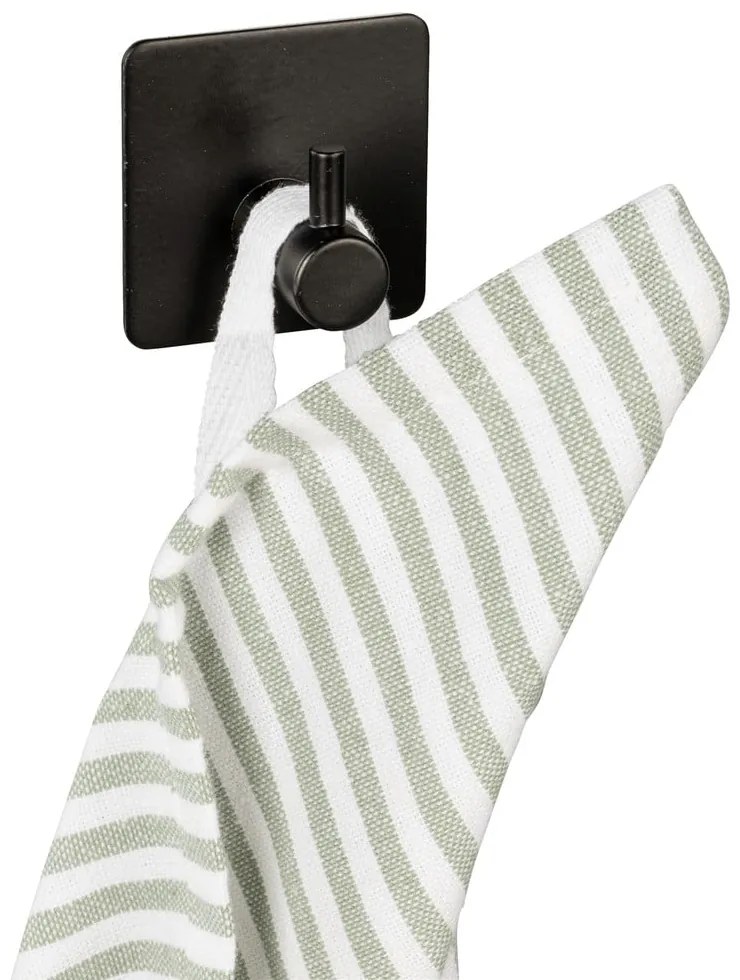 Čierne samodržiace háčiky v súprave 2 ks z nehrdzavejúcej ocele Black Outdoor Kitchen Ureo – Wenko