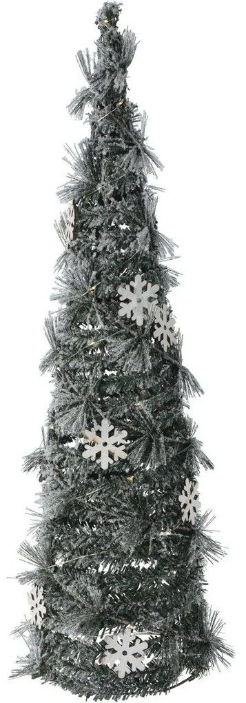 Vianočná dekorácia Kužeľ so snehom LED, 60 cm