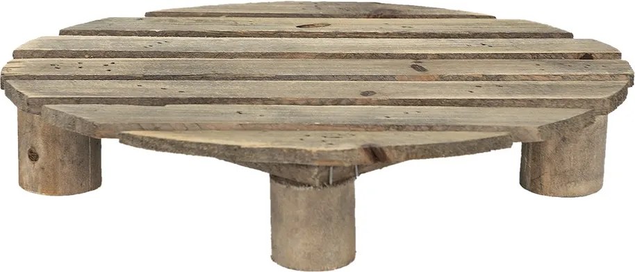 Hnedý antik dekoračný stolík na kvety - 30*24*6 cm