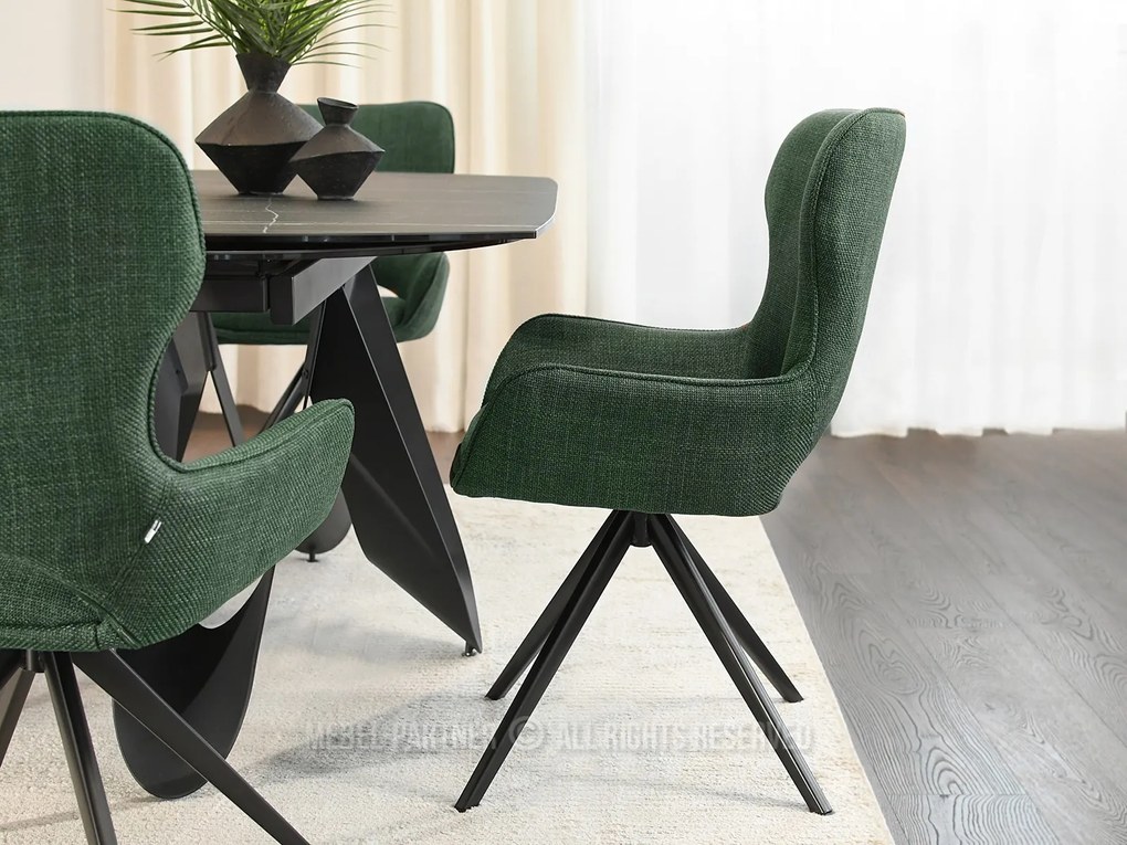 Stolička Marge (zelená + čierna). Akcia -22%. Vlastná spoľahlivá doprava až k Vám domov. 1111158