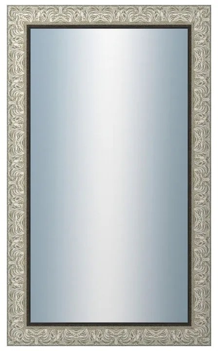 DANTIK - Zrkadlo v rámu, rozmer s rámom 60x100 cm z lišty PRAHA strieborná (2751)