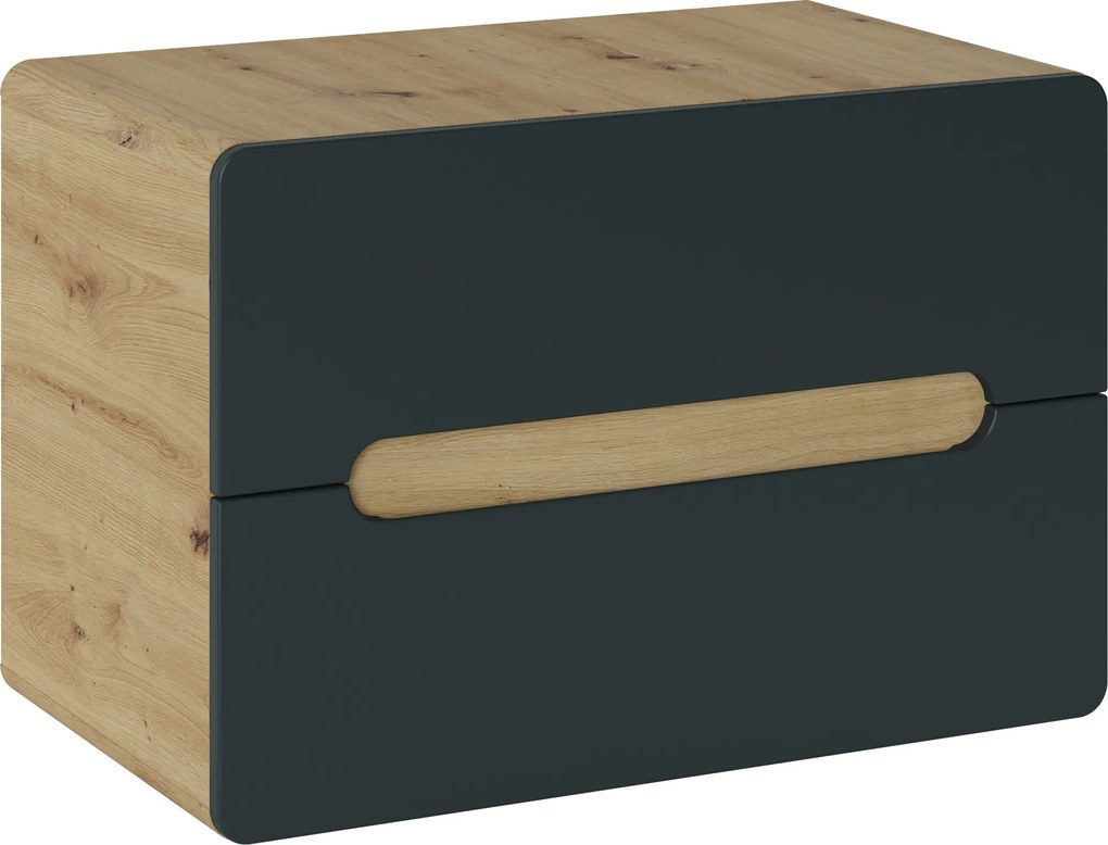 Comad Kúpeľňová skrinka pod umývadlo Aruba Cosmos 80 dub craft/vesmírne sivá