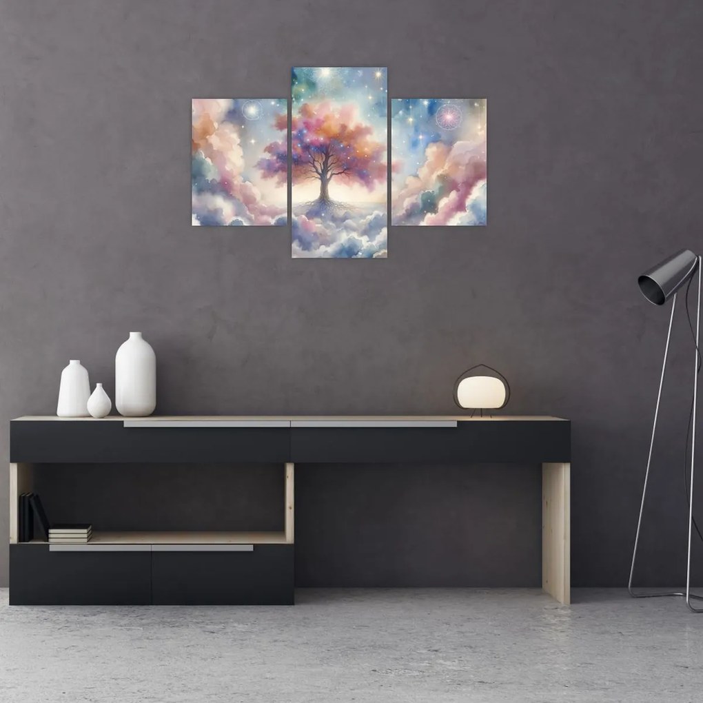 Obraz – Strom života v oblakoch (90x60 cm)