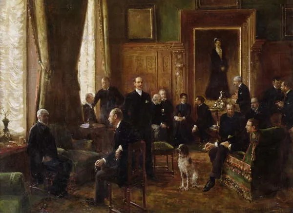 Obrazová reprodukcia The Salon of the Countess Potocka, 1887, Jean Beraud