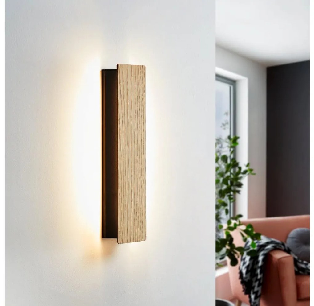 Eglo 901741 - LED Nástenné svietidlo ZUBIALDE LED/12W/230V 3000K hnedá